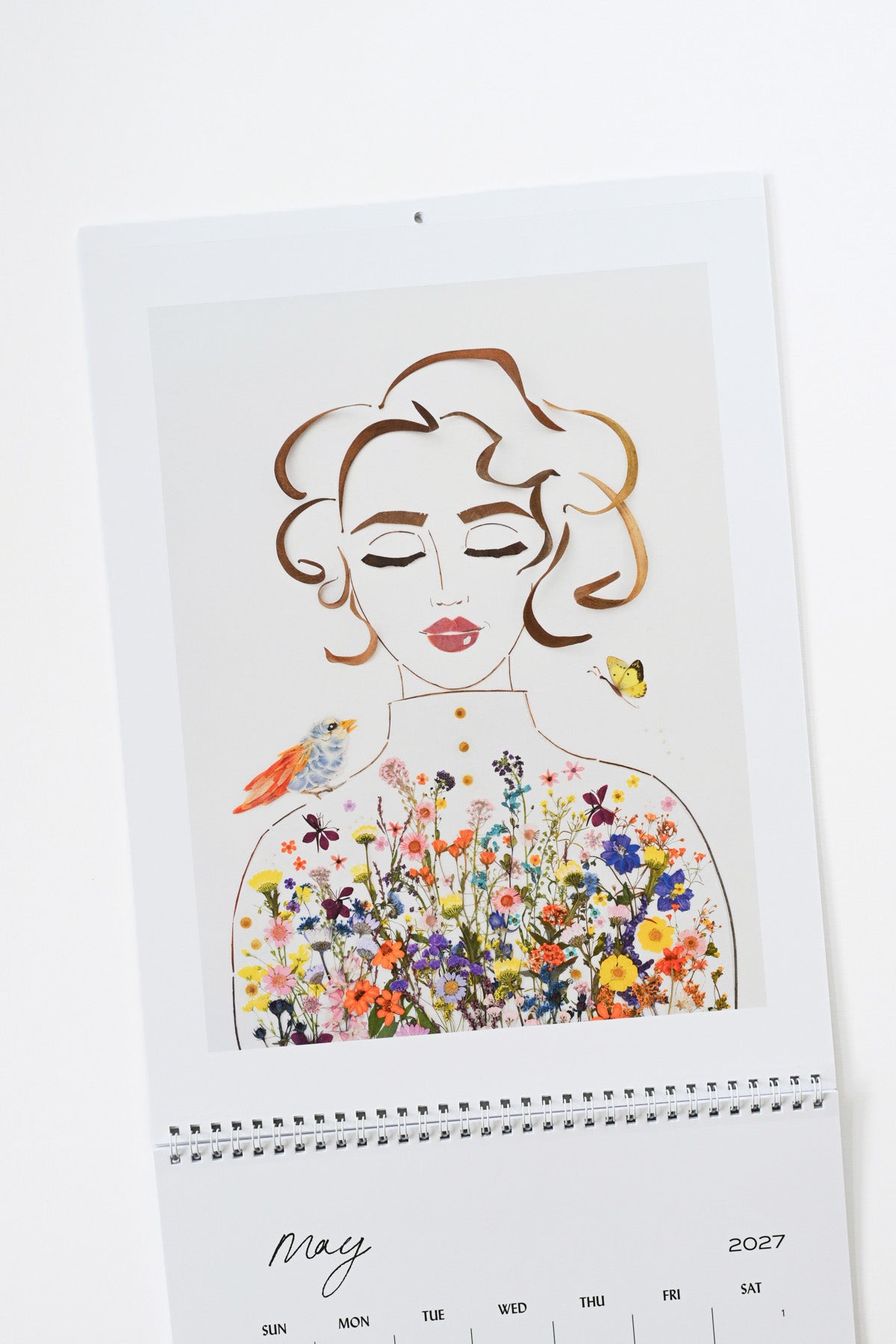 2027 Flower Art Calendar