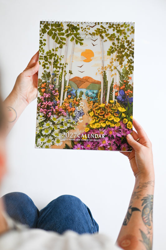 2027 Flower Art Calendar