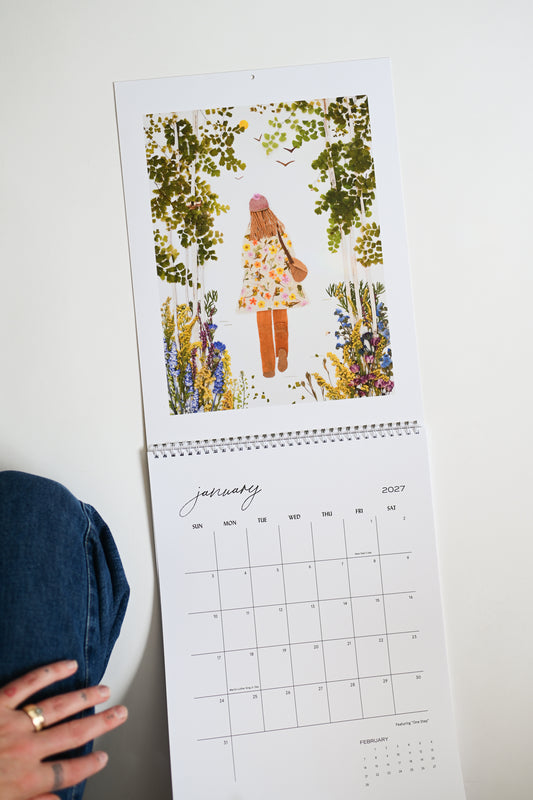 2027 Flower Art Calendar