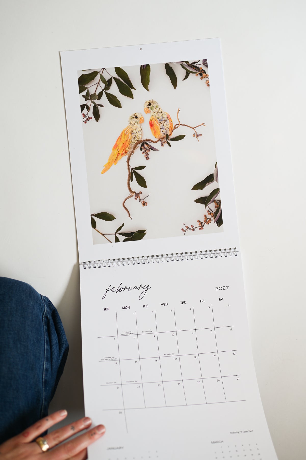 2027 Flower Art Calendar