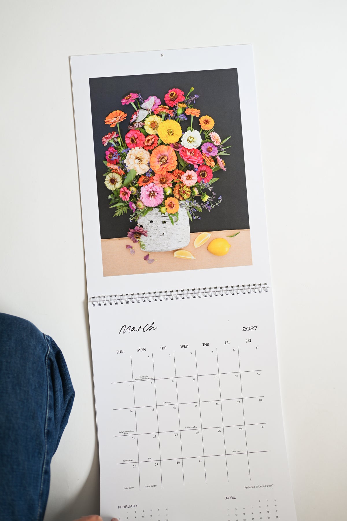 2027 Flower Art Calendar