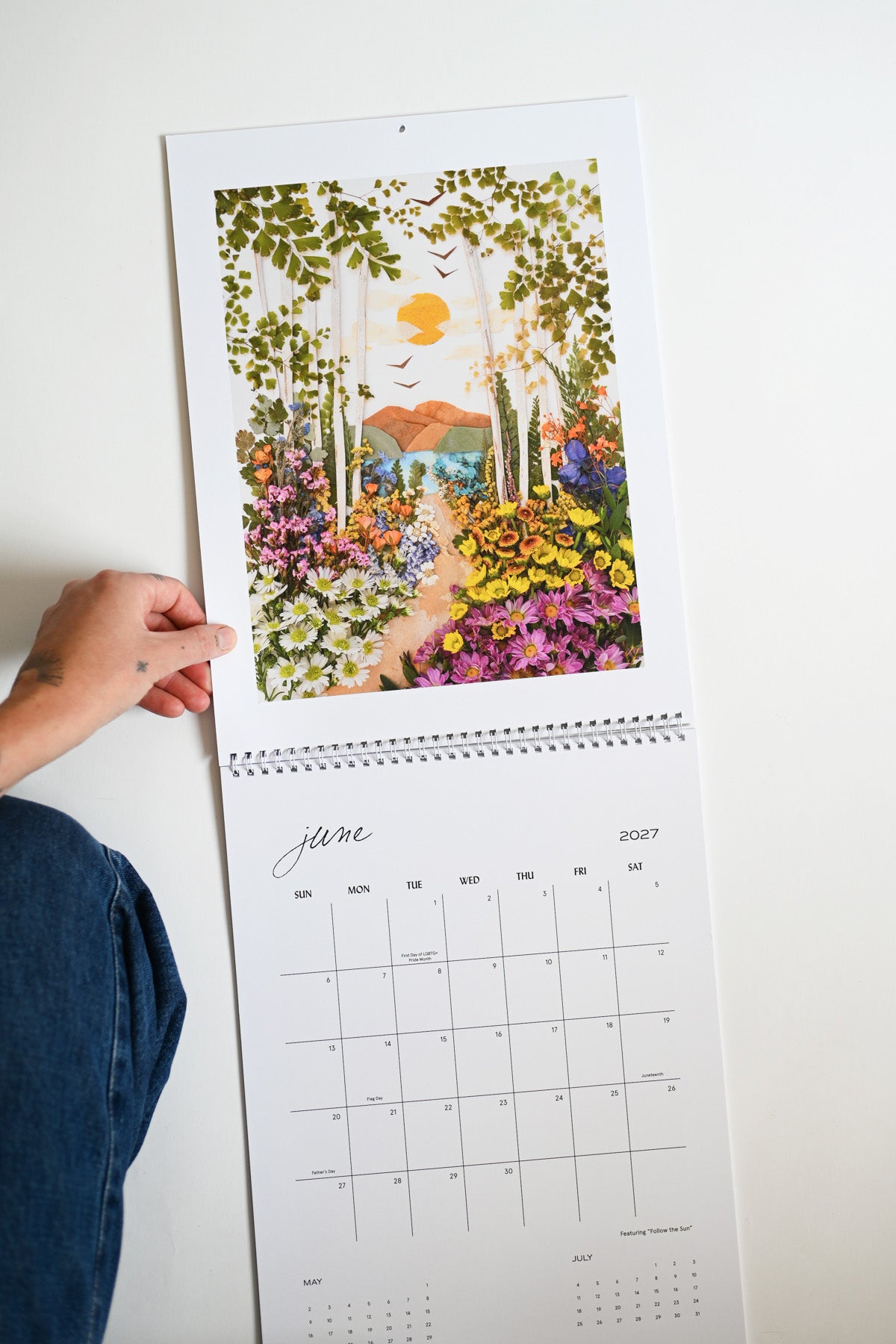 2027 Flower Art Calendar