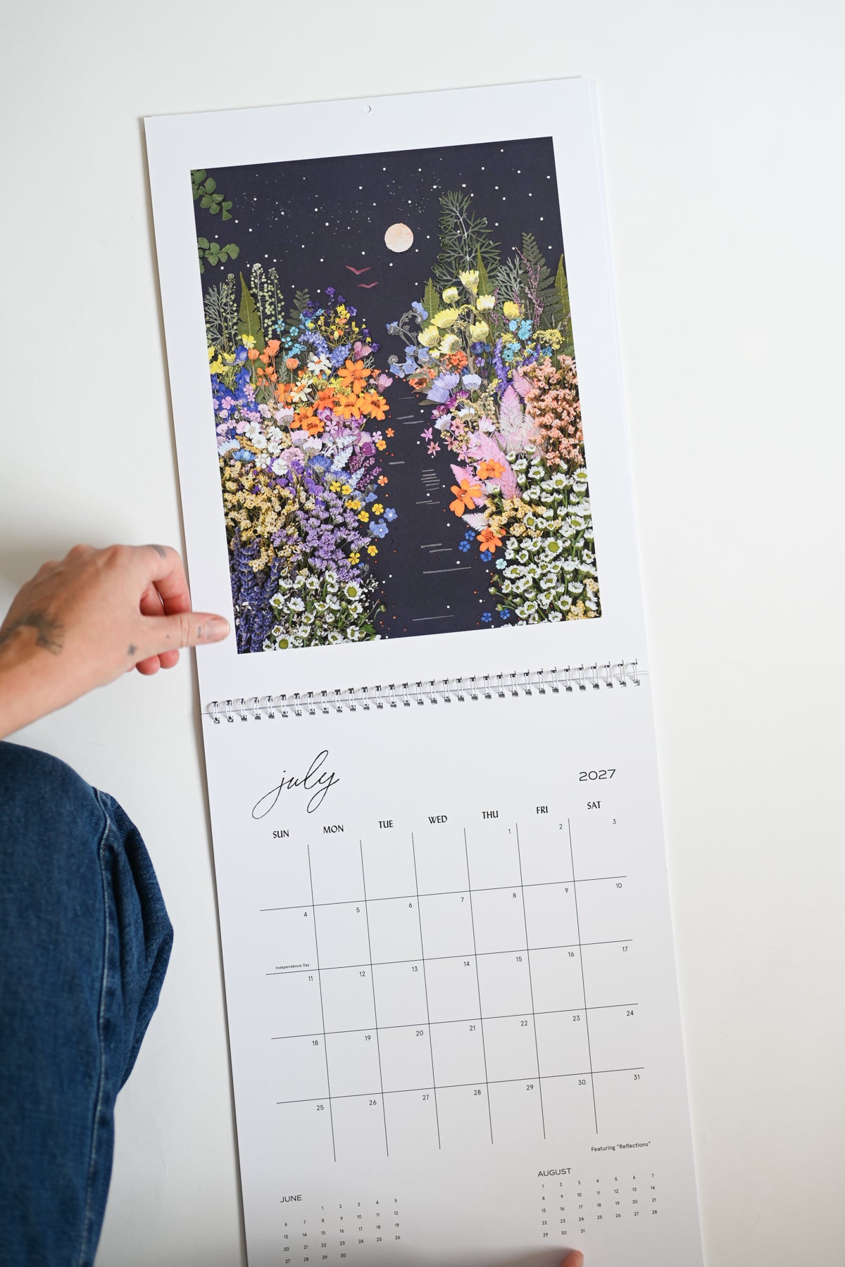 2027 Flower Art Calendar