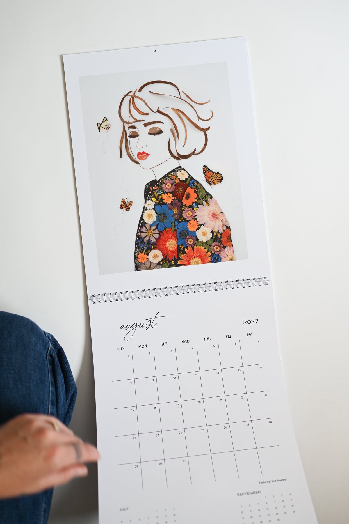 2027 Flower Art Calendar