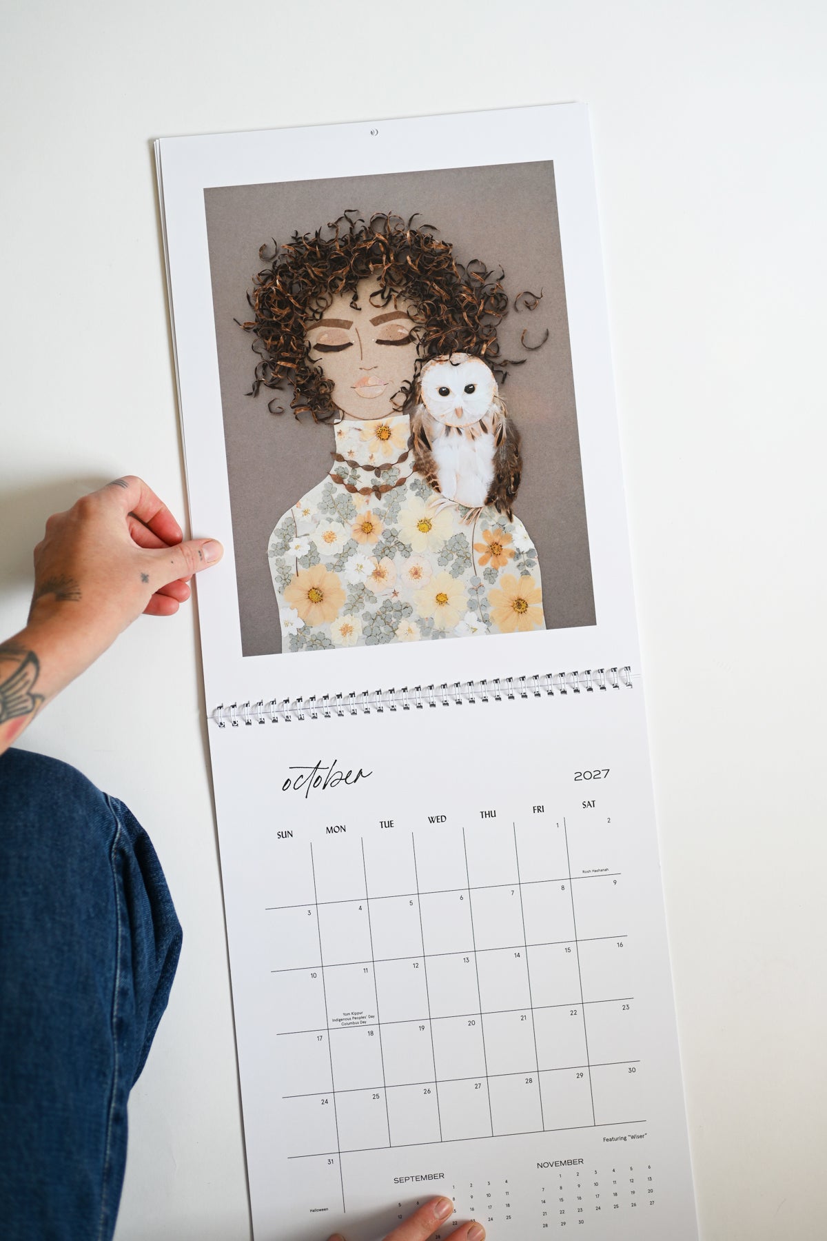 2027 Flower Art Calendar