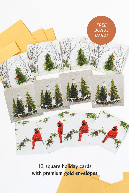Holiday Card Square Set