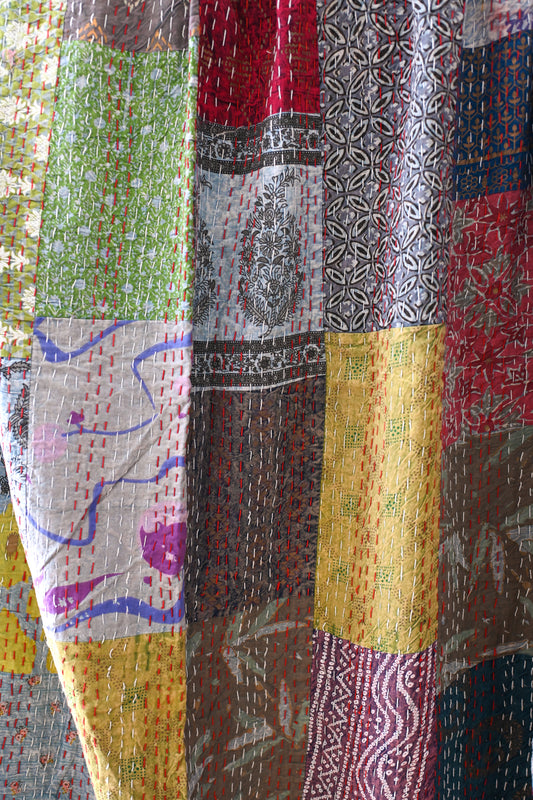 Patchwork Kantha Quilt IV