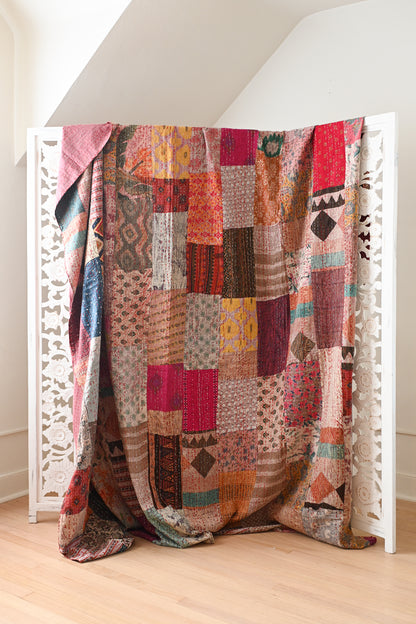 Patchwork Kantha Quilt XI