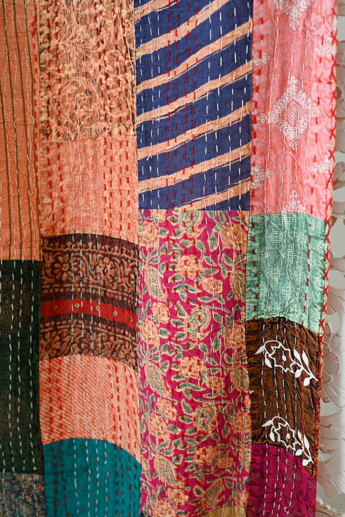 Large best sale kantha quilt