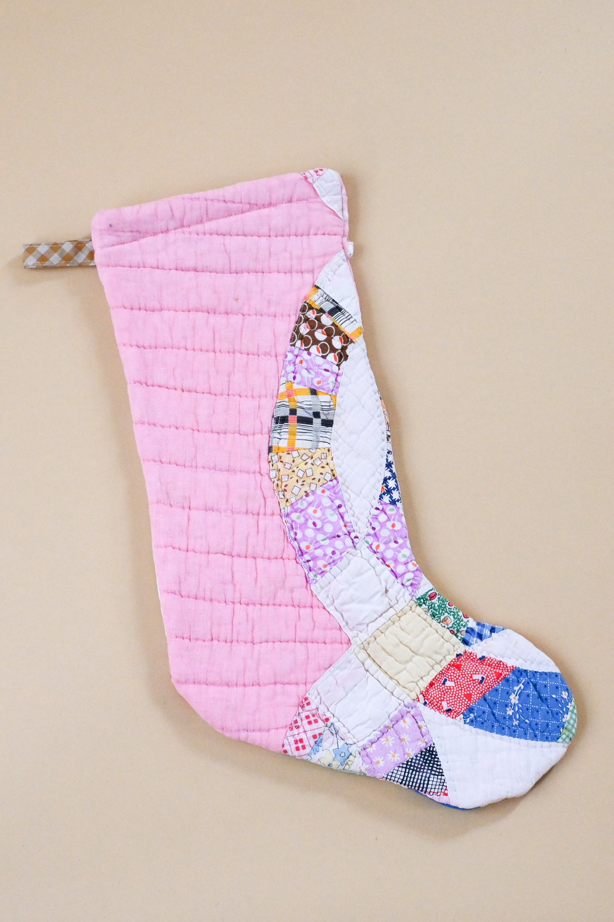 Vintage Quilt Stocking III