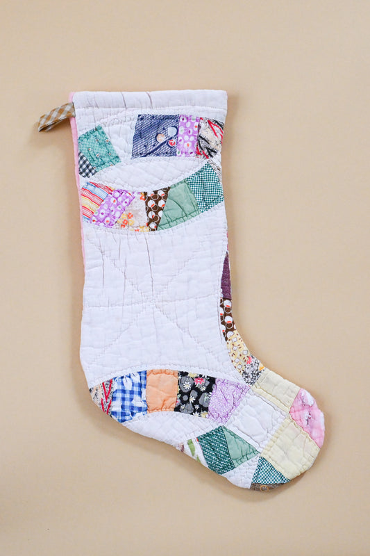 Vintage Quilt Stocking XXXI