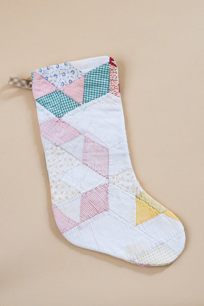 Vintage Quilt Stocking XXXII