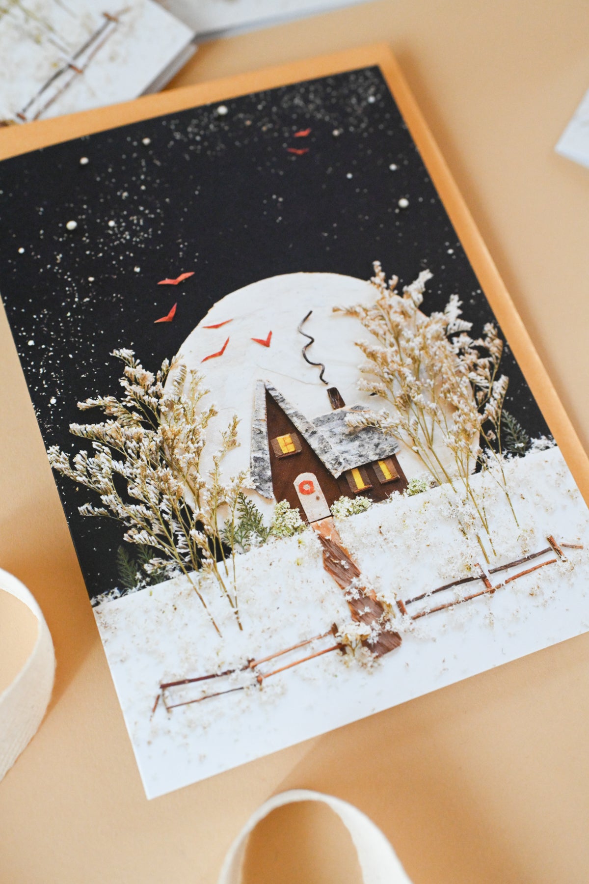 "December Moon" Greeting Card