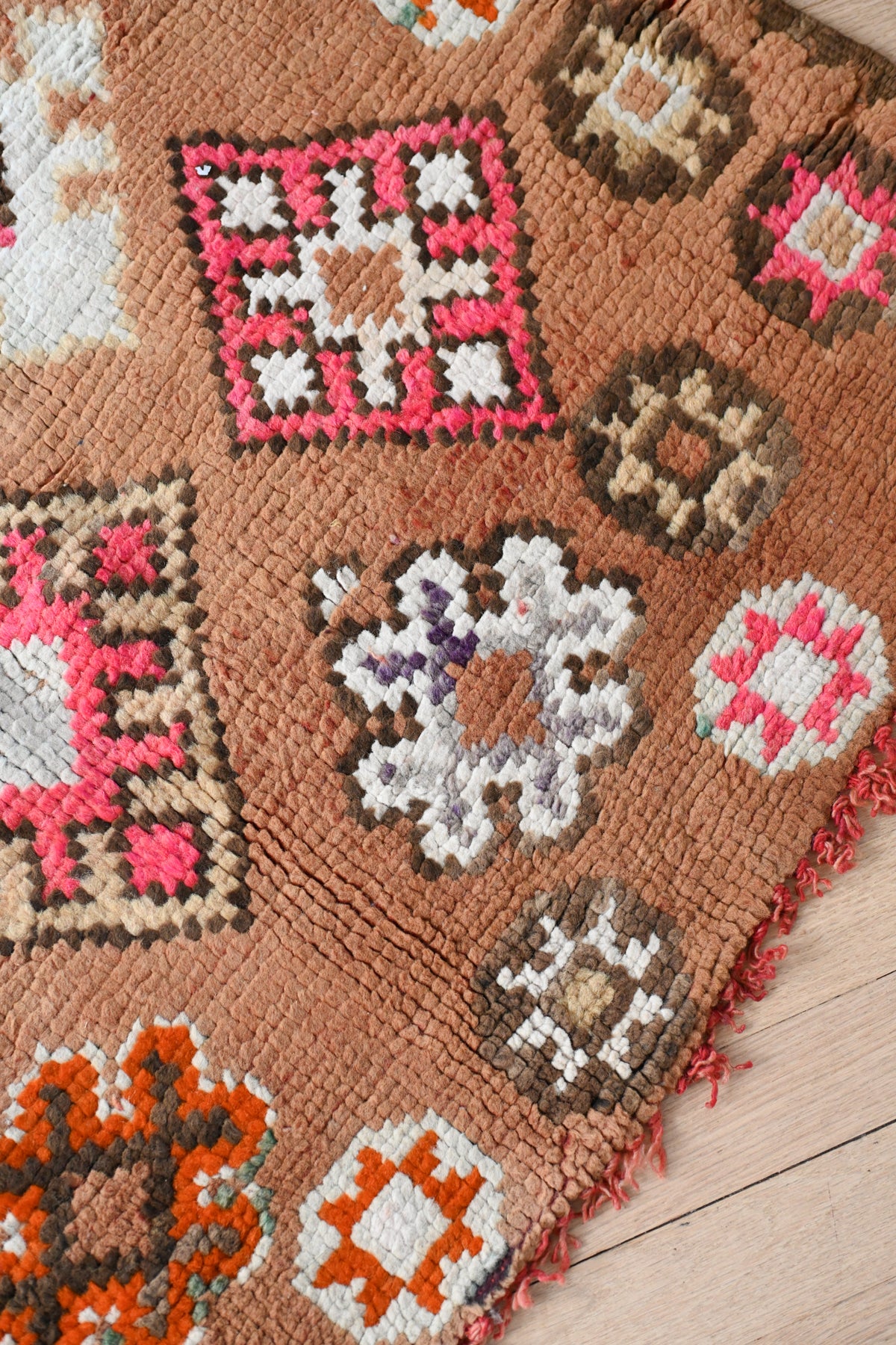 Flower Field Vintage Moroccan Rug