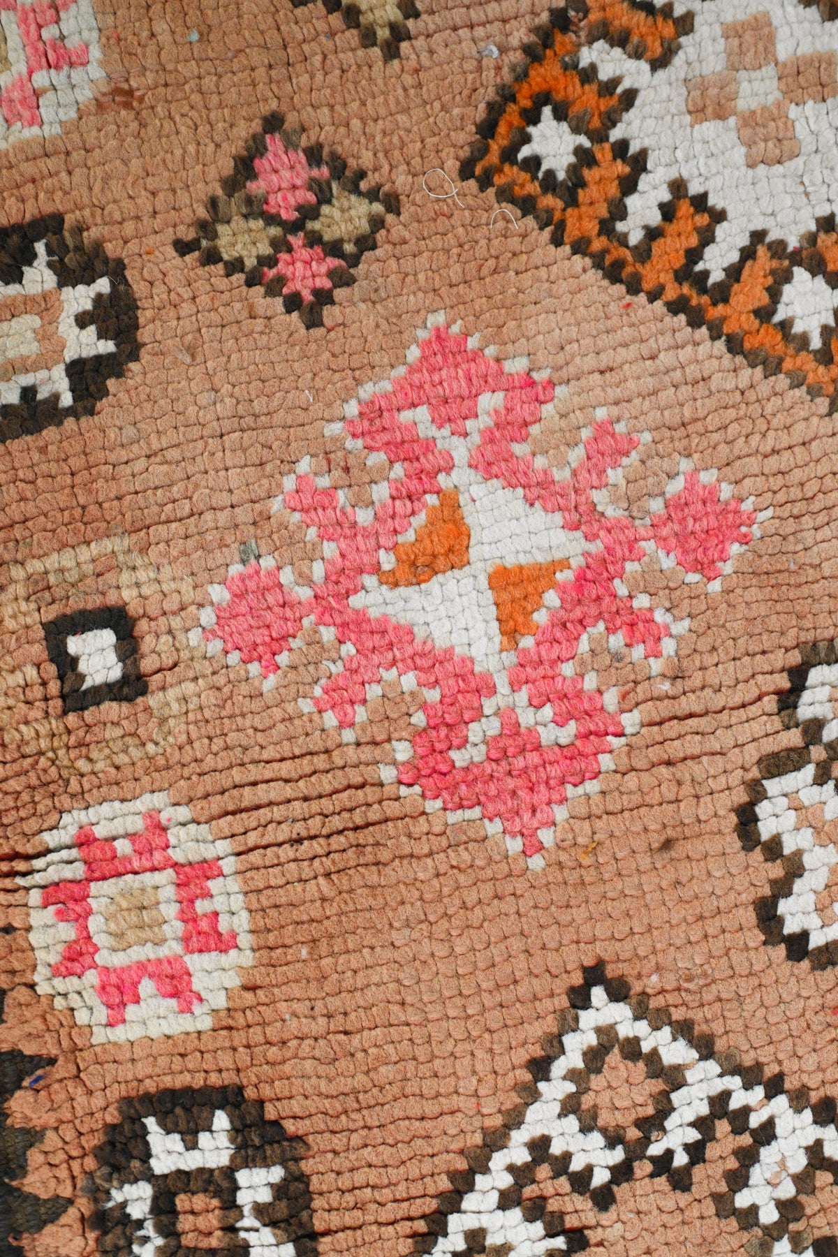 Flower Field Vintage Moroccan Rug