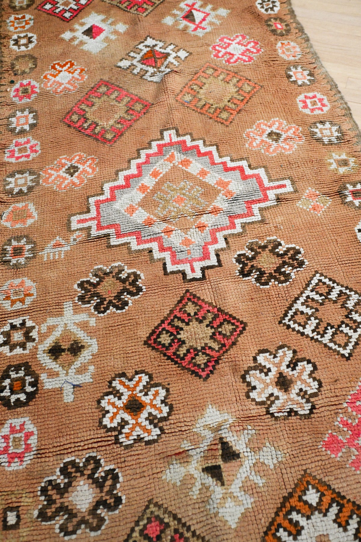 Flower Field Vintage Moroccan Rug