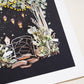 "Moon Garden" Flower Print