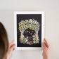 "Moon Garden" Flower Print