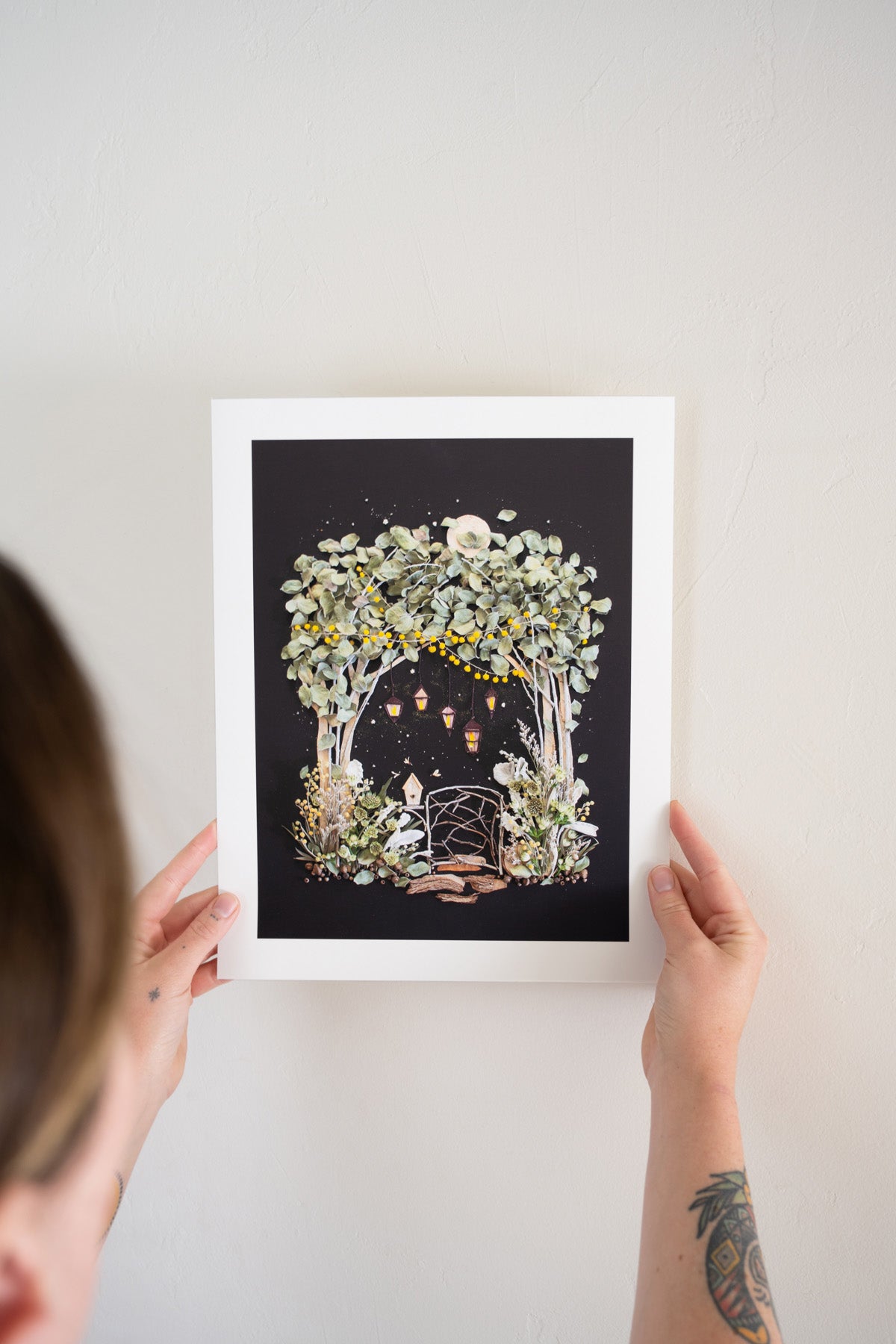 "Moon Garden" Flower Print