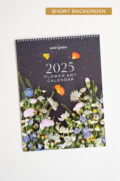 2025 Flower Art Calendar