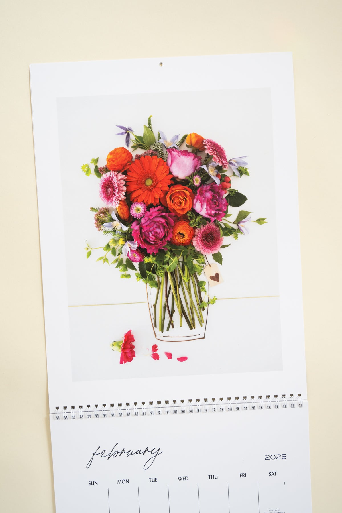 2025 Flower Art Calendar