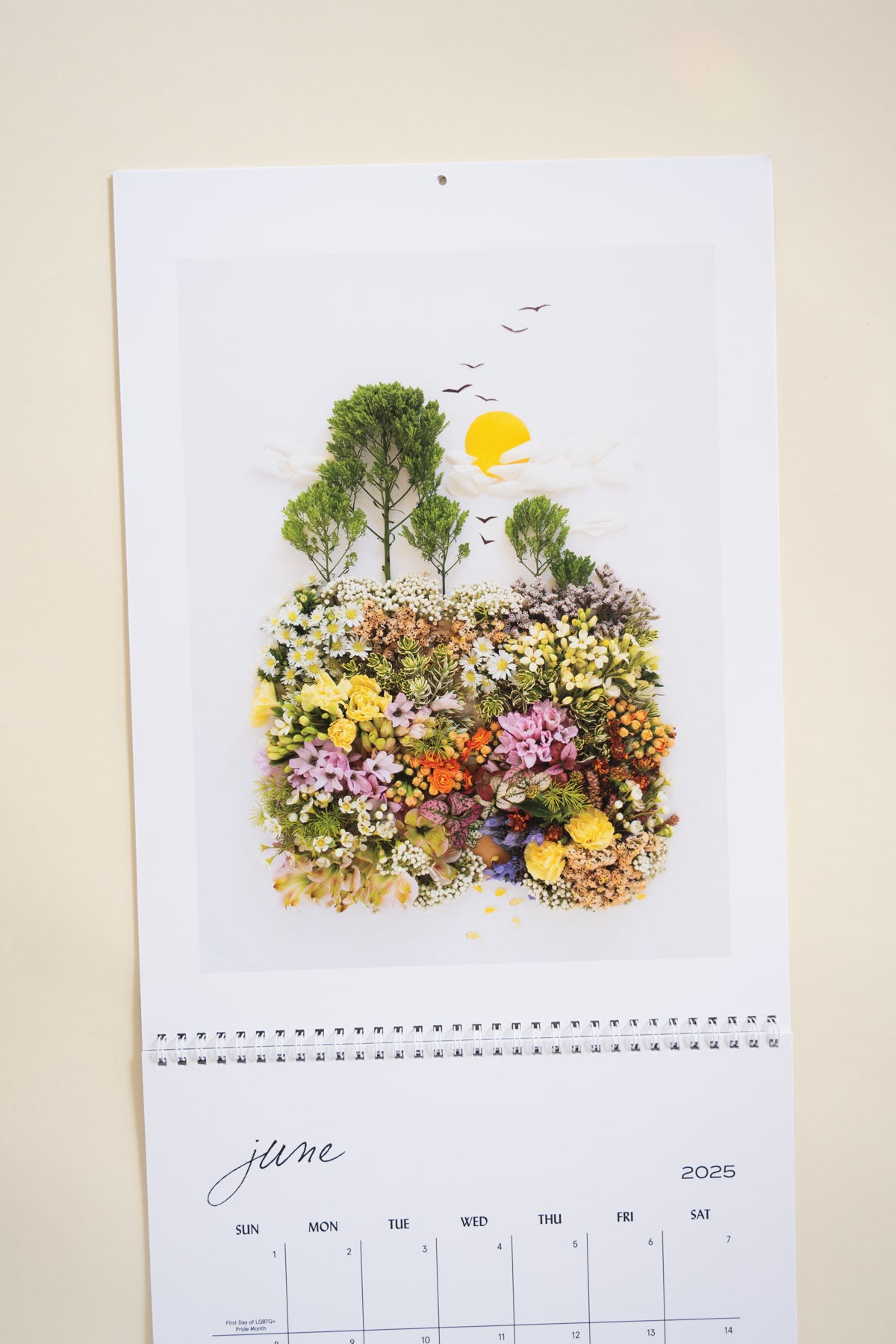 2025 Flower Art Calendar