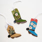 Green Daisy Boot Ornament