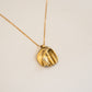 Gold Panamint Folded Pendant Necklace