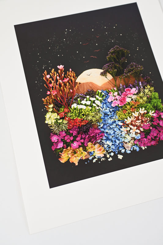 "Moon River" Flower Print