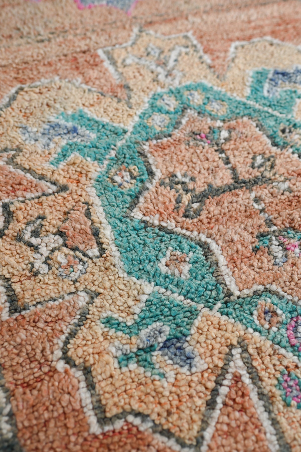 Princess Peach Vintage Moroccan Rug
