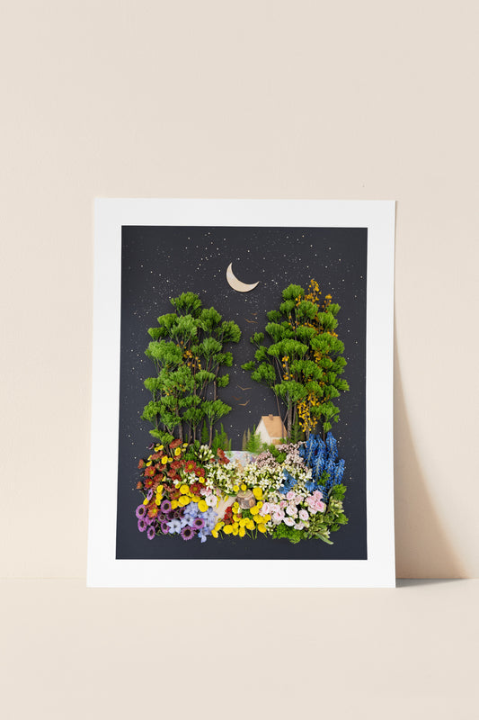 "Lake House" Flower Print