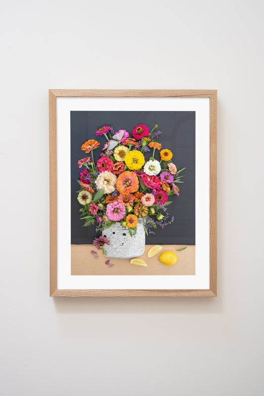 "A Lemon a Day" Flower Print