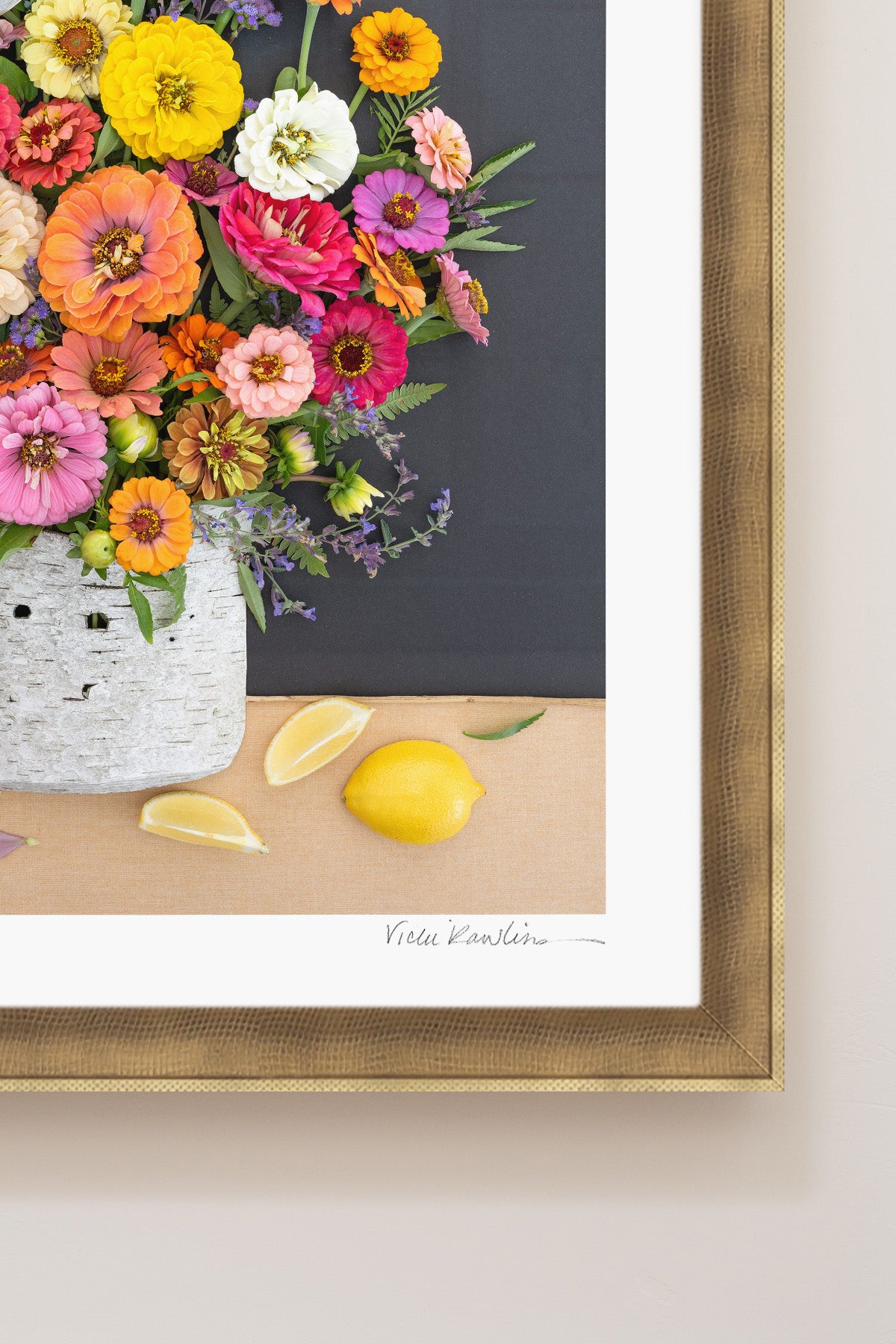 "A Lemon a Day" Flower Print