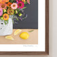 "A Lemon a Day" Flower Print