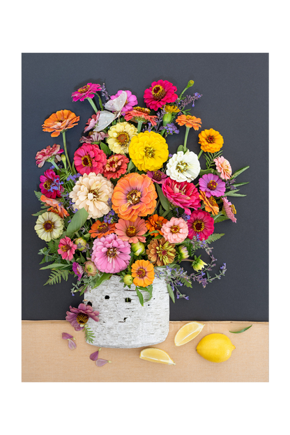 "A Lemon a Day" Flower Print