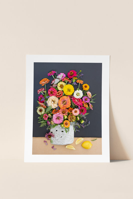"A Lemon a Day" Flower Print