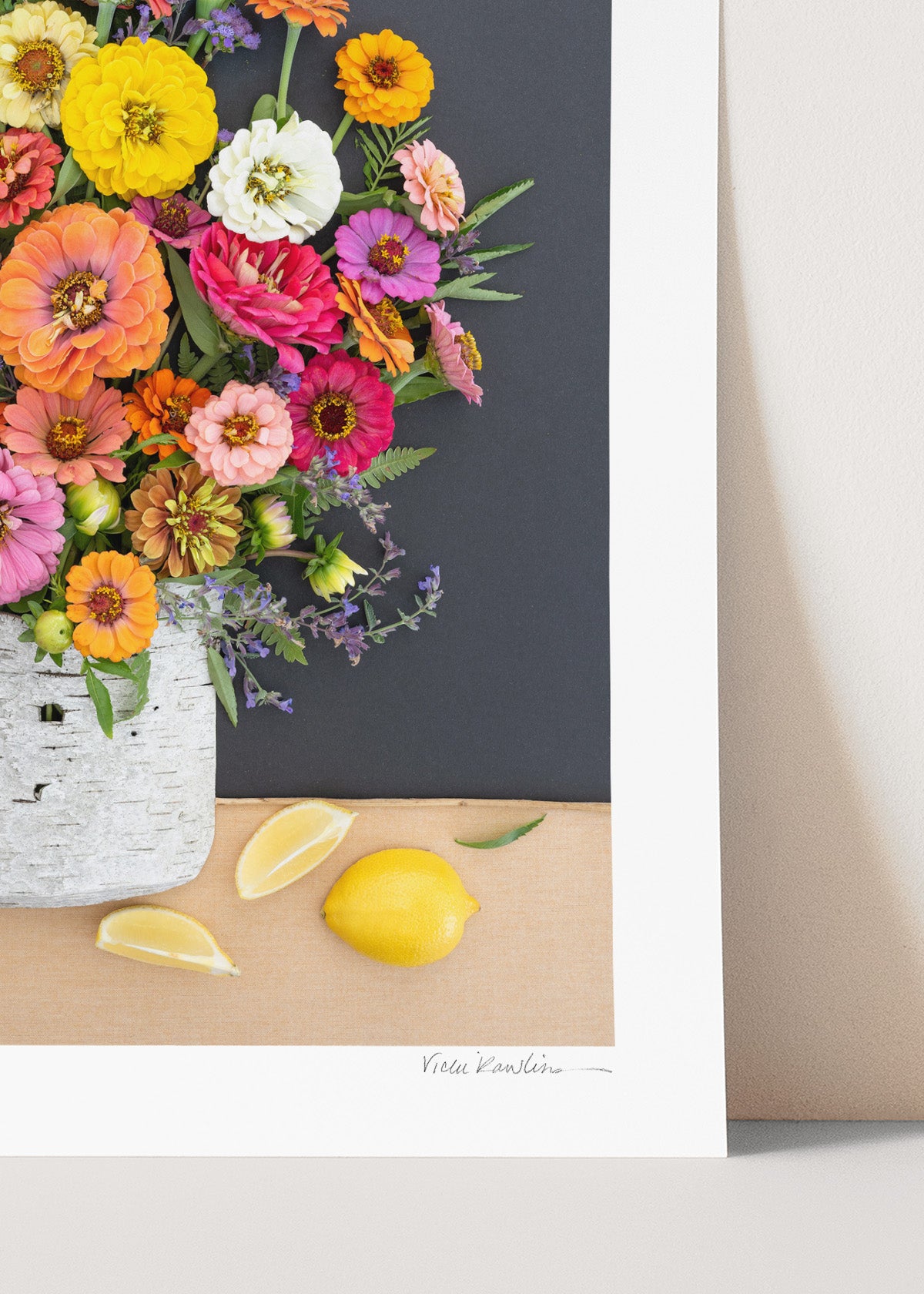 "A Lemon a Day" Flower Print
