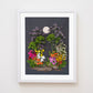 "Living in Color" Flower Print