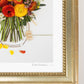 "Love You" Flower Print