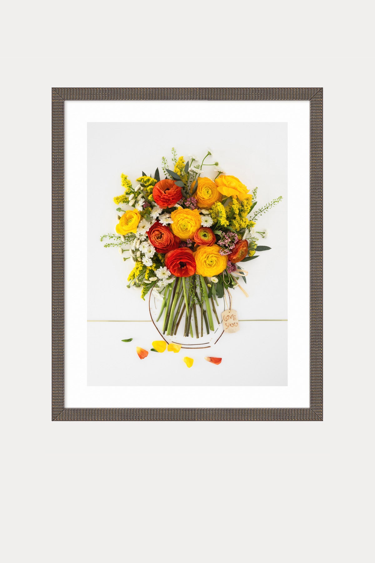 "Love You" Flower Print