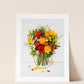 "Love You" Flower Print