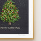 "Merry Christmas" Flower Print