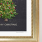 "Merry Christmas" Flower Print