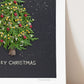 "Merry Christmas" Flower Print