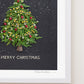 "Merry Christmas" Flower Print