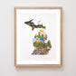 "Michigan" Flower Print