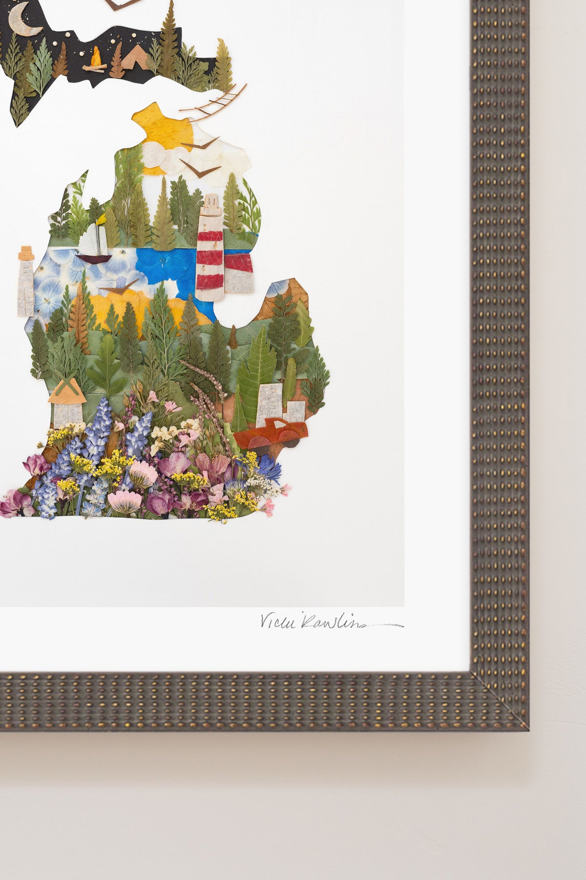 "Michigan" Flower Print