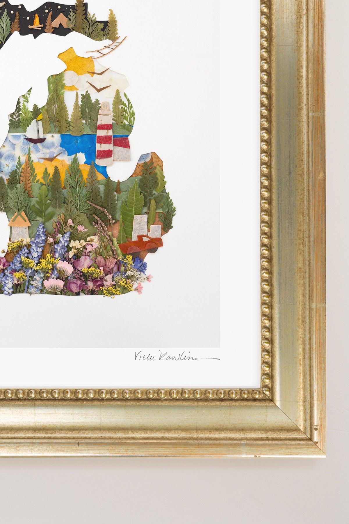 "Michigan" Flower Print