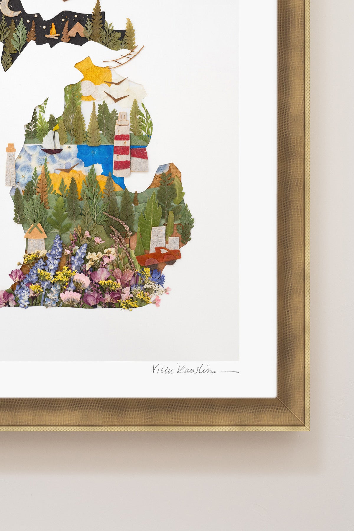 "Michigan" Flower Print