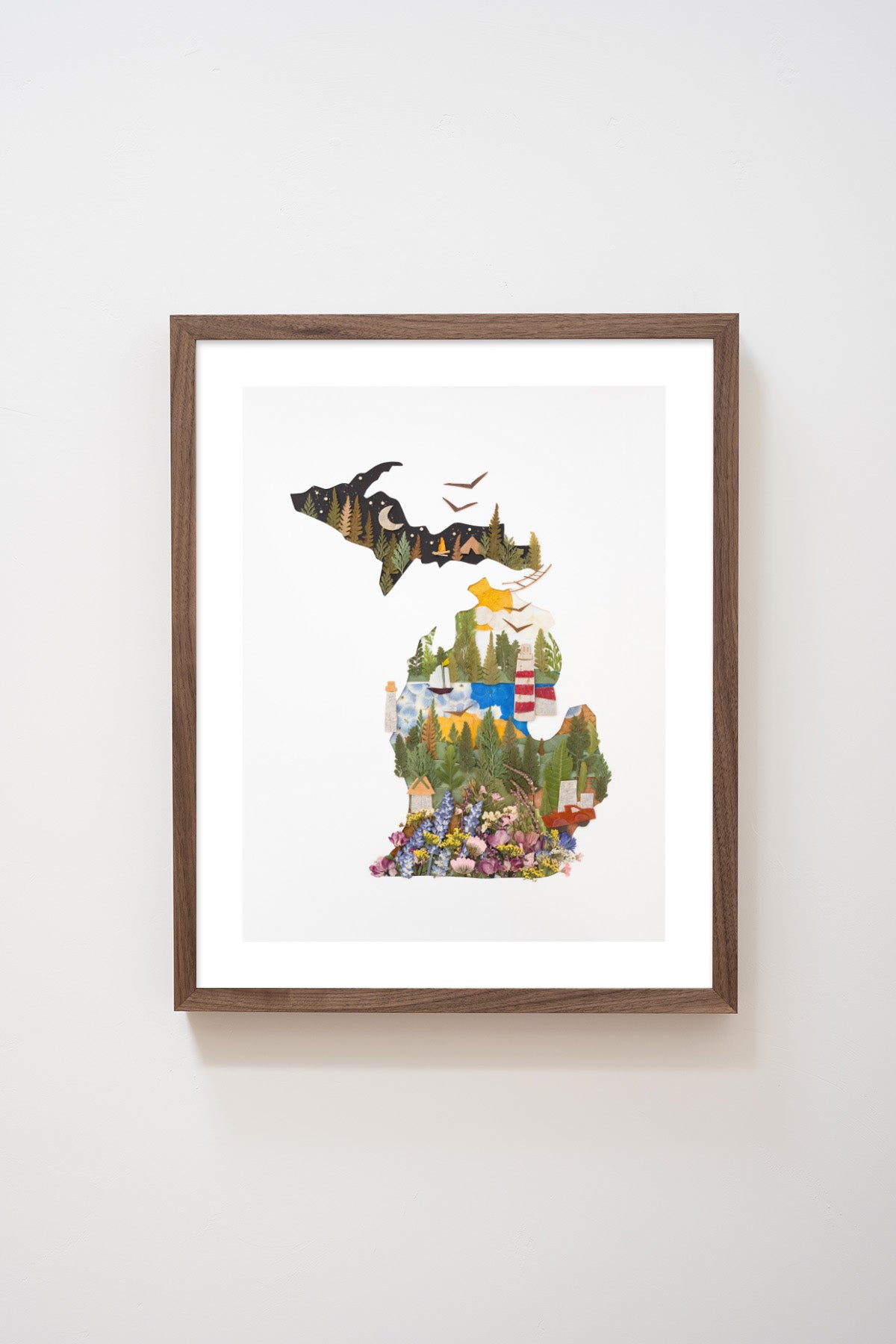 "Michigan" Flower Print